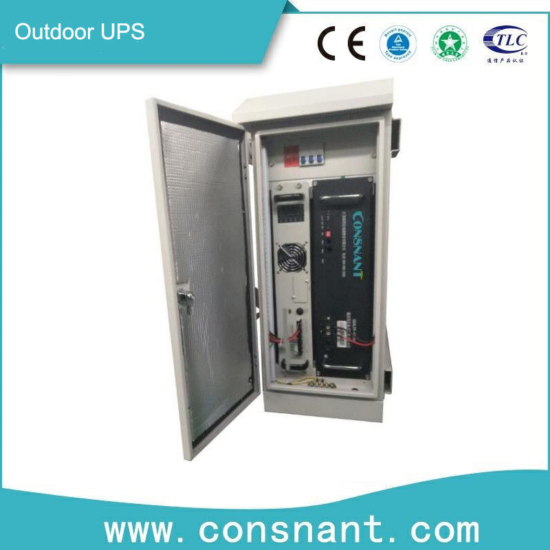 Système extérieur en ligne d'UPS de télécom 1KVA 613 * 640 * 954mm avec la batterie de fer de lithium